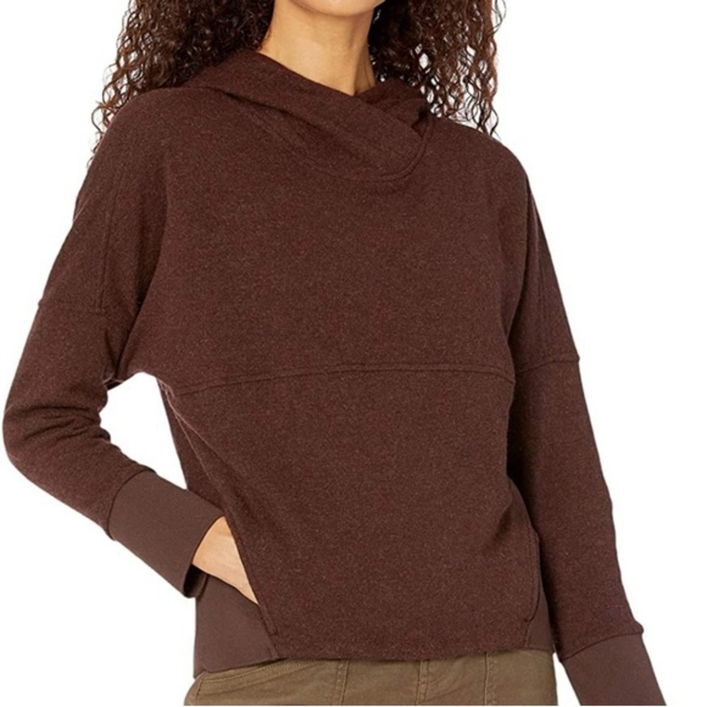 PRANA PASKAL SWEATER Rasin WOMEN'S  XL recycled wool blend